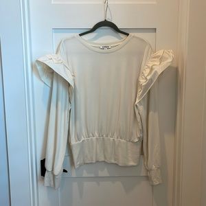Ruffle sweatshirt